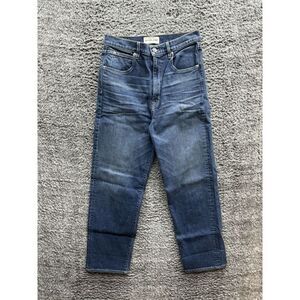 $329 SLVRLAKE Women's Blue London‎ ankle  High Rise Straight Jeans Size 27